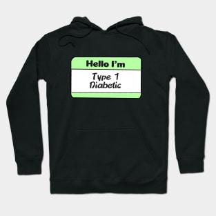 Diabetes Nametag - Lime Hoodie